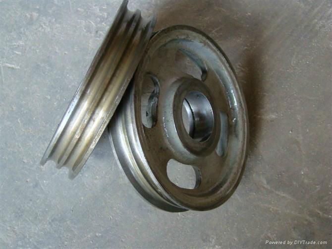Customized  iron or aluminum casting V Belt pulley wheel 1V-8V DN100-DN800 4