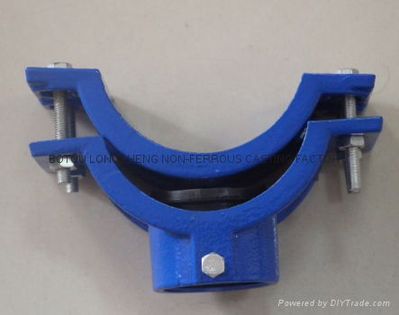 Customzied iron casting saddles clamps  pipe fitting  4