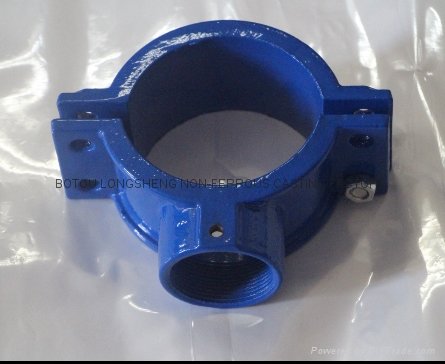 Customzied iron casting saddles clamps  pipe fitting 