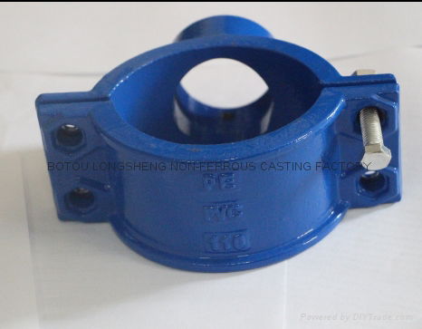 Customzied iron casting saddles clamps  pipe fitting  3