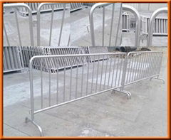 crowd control barrier, portable barricades, pedestrian barriers