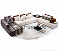 S001 livingroom new modern high quality fabric sofa set