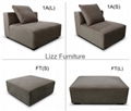 Unique design best price living room sofa, fabric sectional sofa set for living  4