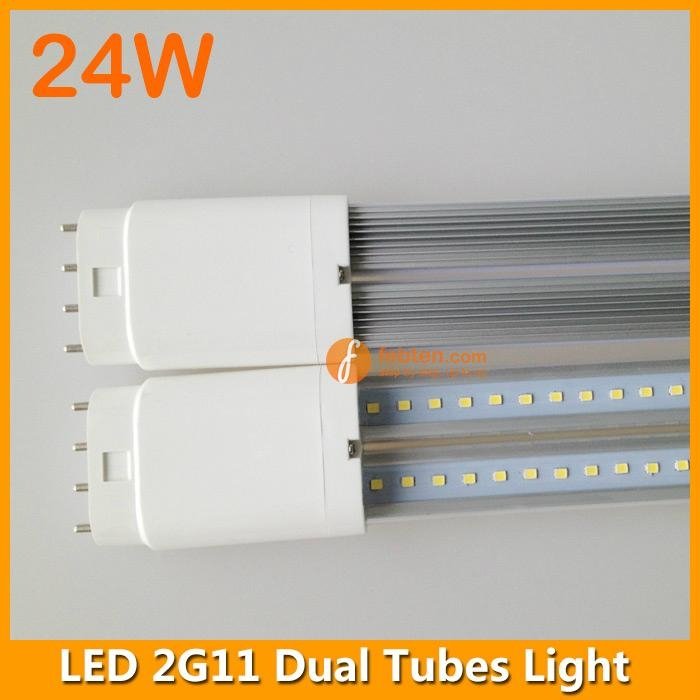24W LED 2G11 Dual Tubes Light 542mm 4pins 4
