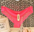 Fashion Hot Women Sexy Seamless Transparent Lingerie Lace Thong Panties See-thro 2