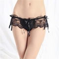 Fashion Women Sexy Lingerie Lace Thong Panties See-through Bikinis Thongs Briefs 1