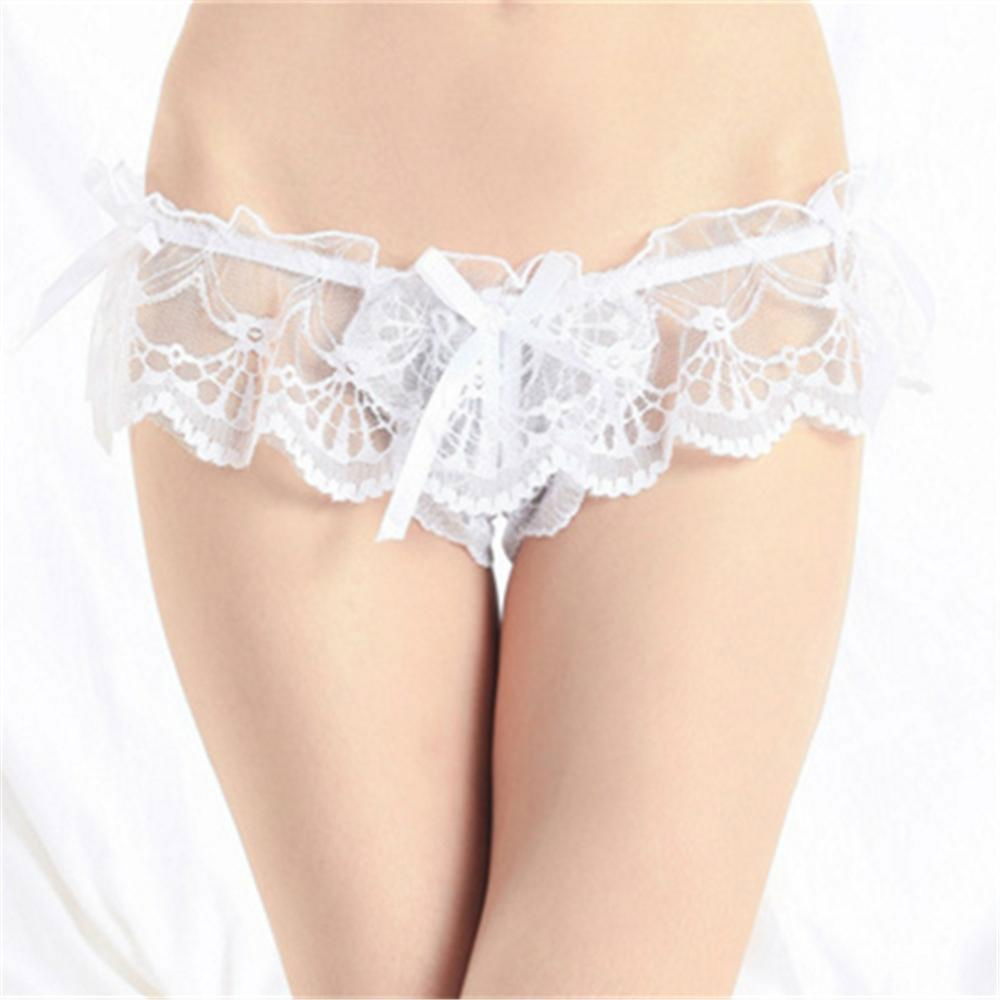 Fashion Women Sexy Lingerie Lace Thong Panties See-through Bikinis Thongs Briefs 4