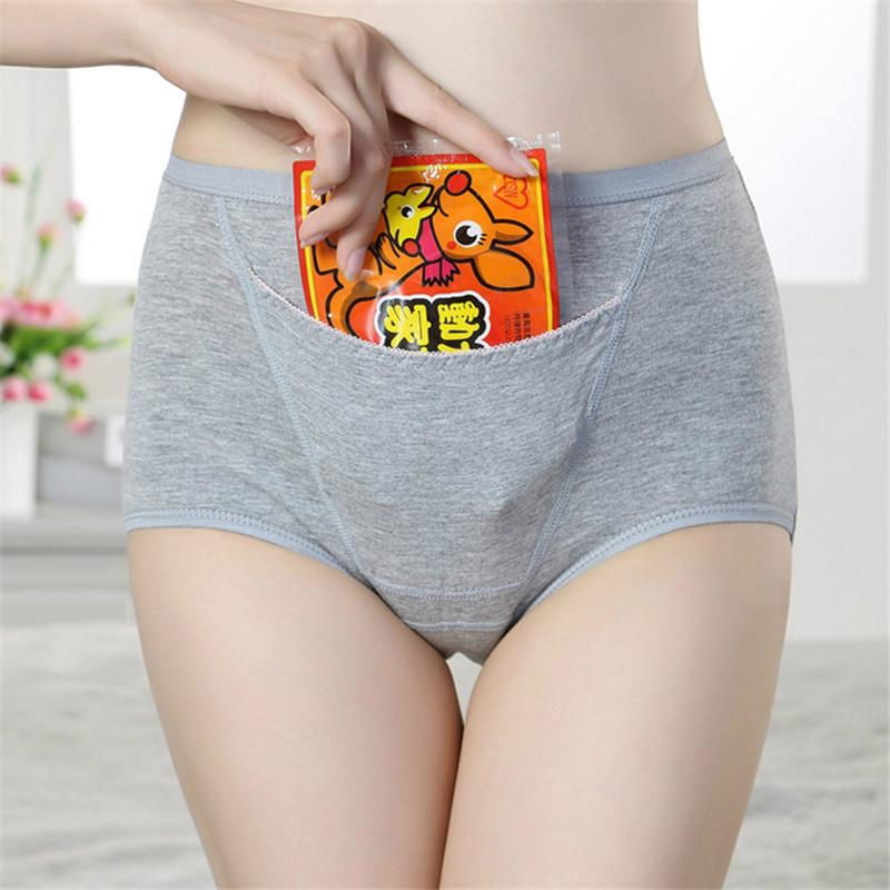 Special design panties with pocket for tummy warm women Period time adult waterp