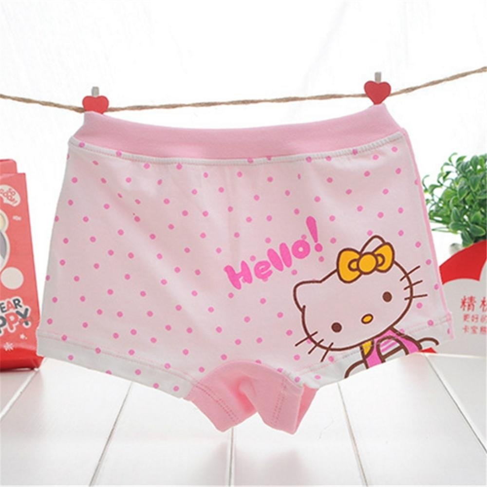 Hot Sale Girl Underwear Panties Boxer Hello Kitty Children Pants Kids Cotton Car