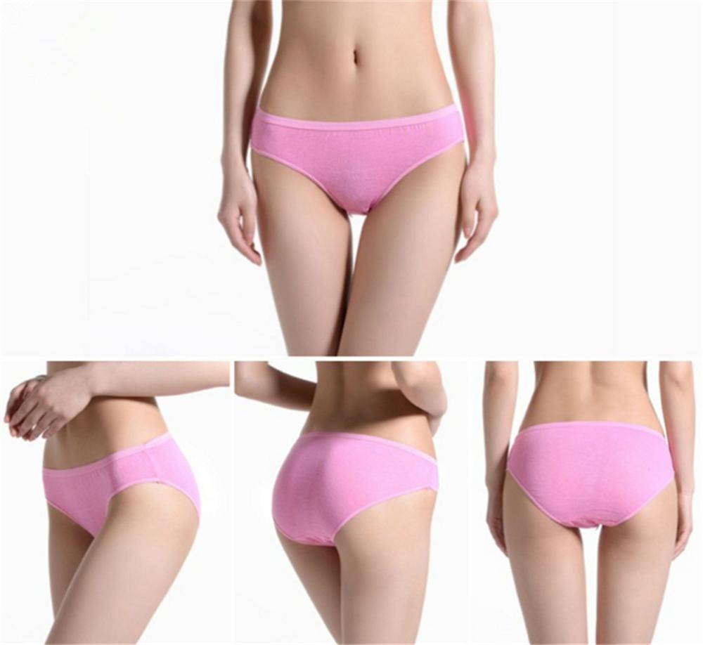 4pcs Disposable 100% Cotton Women Disposable Panties Briefs Underwear Travel Spo