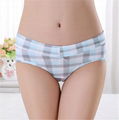 3Pcs/3Colors Gift Box Plaid Cotton Panties Women Panties Women Underwear Pure Co 5