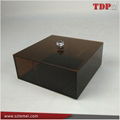 Wholesales Brown Acrylic Storage Boxes Display Case for Jewelery Make up Storage 1