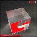 Customized Clear Acrylic Bubble Cube 5*5*5CM Lucite Cube with Printing 4