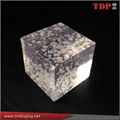 Customized Clear Acrylic Bubble Cube 5*5*5CM Lucite Cube with Printing 5