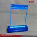 wholesale triangle rotating acrylic  menu holder menu stand 3