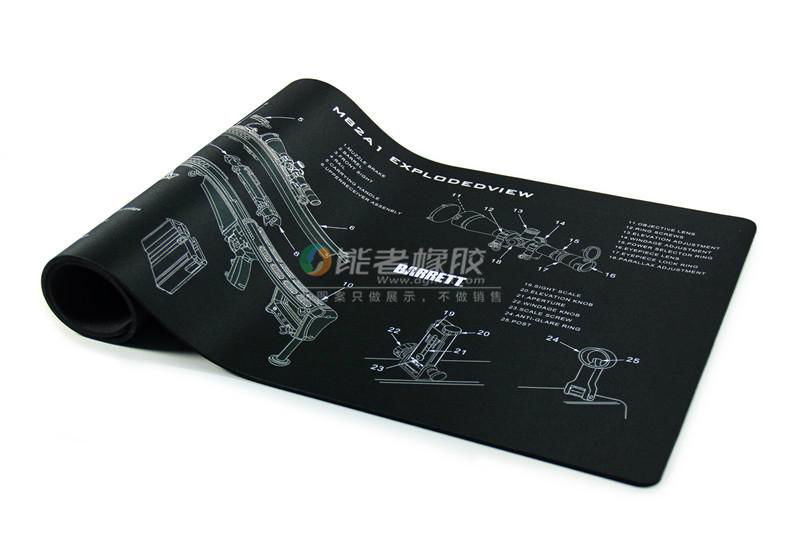 custom printed waterproof polyester rubber mouse pad 2