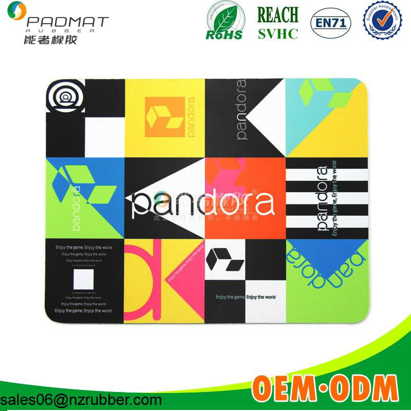 graphics pattern printed mouse pad with heat transfer
