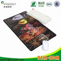 sublimation waterproof fabric custom logo mouse pad