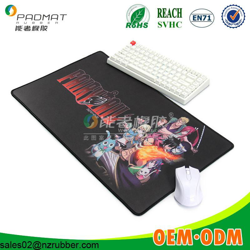 sublimation waterproof fabric custom logo mouse pad 2