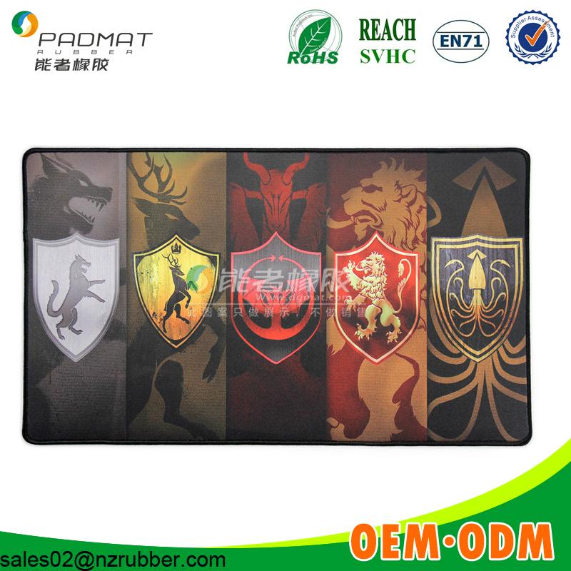 sublimation waterproof fabric custom logo mouse pad 3