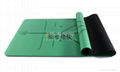 custom made eco rubber reversible PU yoga mats with own logo