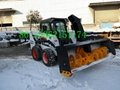 skid steer loader snow blower