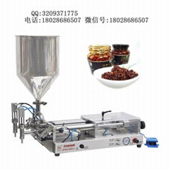 Supply small and semi automatic pepper sauce filling machine