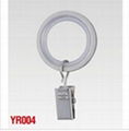 16mm Pole Aluminum Curtain Rod Rings with Clip 1