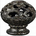 Curtain Rod Resin Finial--Censer Finial