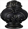 Flower Rattan Style Resin Finial