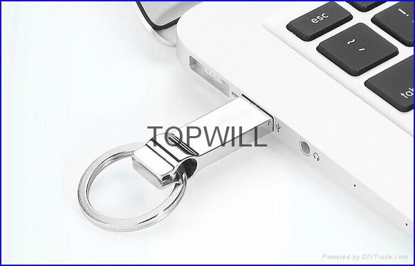 Solid Metal Usb 3.0 Flash Drive 8GB 16GB 32GB with Free Key Ring 5