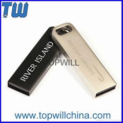 Tiny Slim Metal Solid Usb 3.0 Flash Drives 8GB 16GB 32GB Free Logo Printing