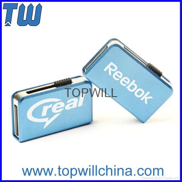 Book Shape Metal Slim Slip Usb Pen Drive Thumb Drive 4GB 8GB 16GB 32GB 3