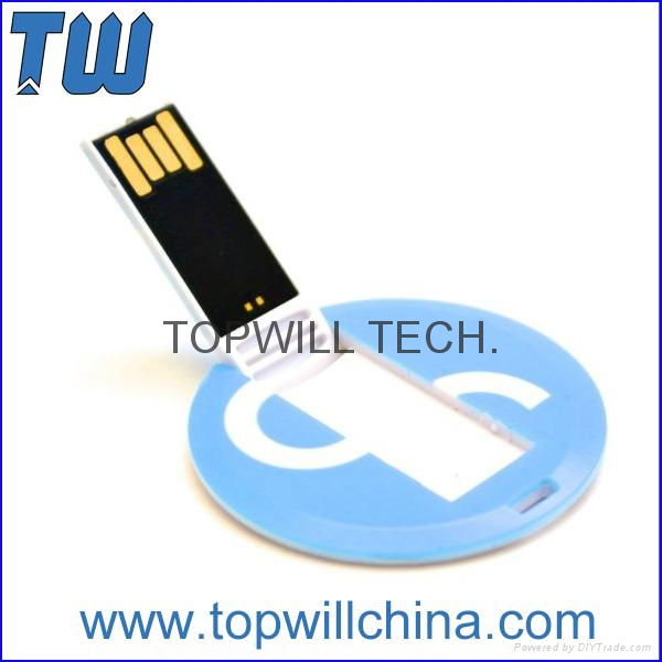 Round Card Free Shipment USB Flash Drive Free Design 4GB 16GB 32GB