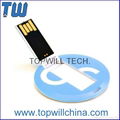 Round Card Free Shipment USB Flash Drive Free Design 4GB 16GB 32GB