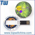 Round Card Free Shipment USB Flash Drive Free Design 4GB 16GB 32GB 5