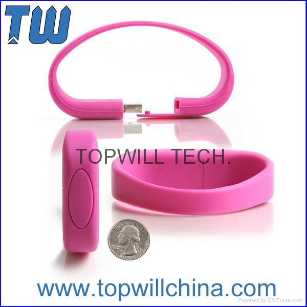 Fashion Wristband USB Flash Drive Pen Drive Logo Printing 2GB 4GB 8GB 16GB 32GB 2