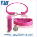 Fashion Wristband USB Flash Drive Pen Drive Logo Printing 2GB 4GB 8GB 16GB 32GB