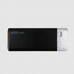 Lithium Battery Emergency Portable Slim Power Bank 6000mAh For Smartphone
