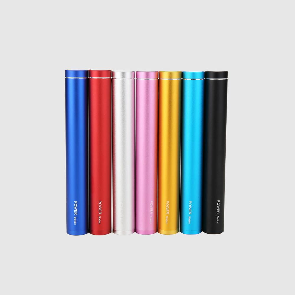 Hot 5200mah Li-polymer Tube Power Bank Portable Charger with Aluminium Case 5