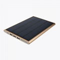 China Manufacturer 12000mah Aluminium Alloy Solar Panel Charger with LED Light  1