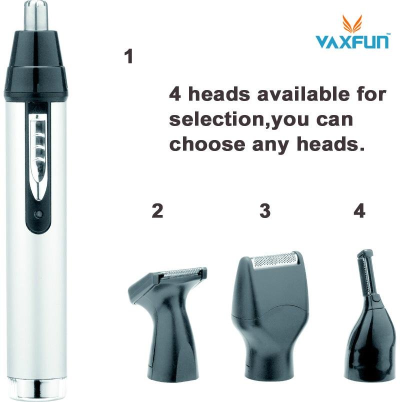 4in1 Aluminum Shell Rechargeable Beard & Nose Trimmer set 3