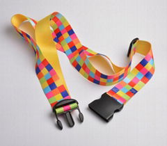 Promotional polyester sublimation print l   age strap with detach buckl