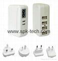 4 USB Ports Mains Charger SCH618 with