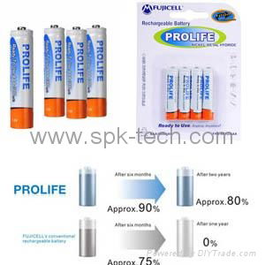 Fujicell Prolife Ready to use Battery AAA 1000mAh 2