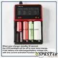 Hot sale LCD quick 3.7v li-ion battery charger and 26650 18650 rechargeable batt