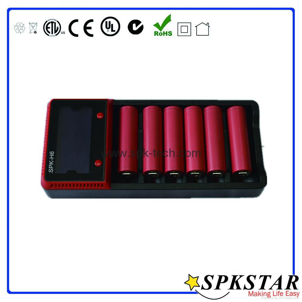 Hot sale LCD quick 3.7v li-ion battery charger and 26650 18650 rechargeable batt 4