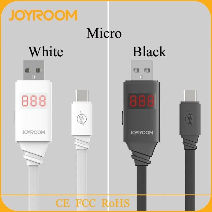 JOYROOM for iphone and samsung digital display usb charging cable 2