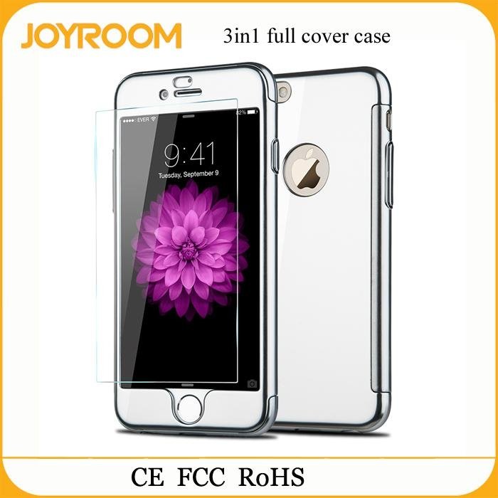 JOYROOM 3 in 1 PC case for iphone 6 with glass 3