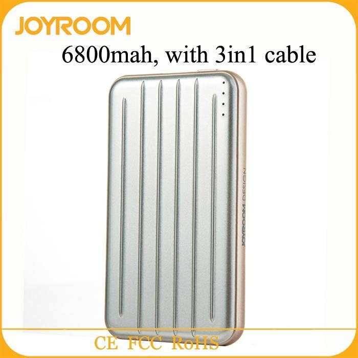joyroom new universa portable power bank charger with 3in1 cable
